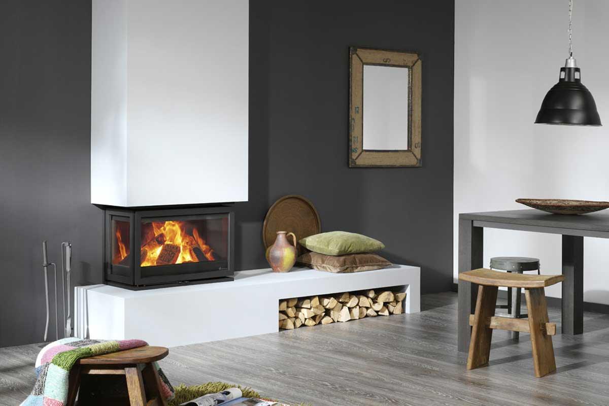 Dik Geurts fireplace insert Instyle triple 660 Low